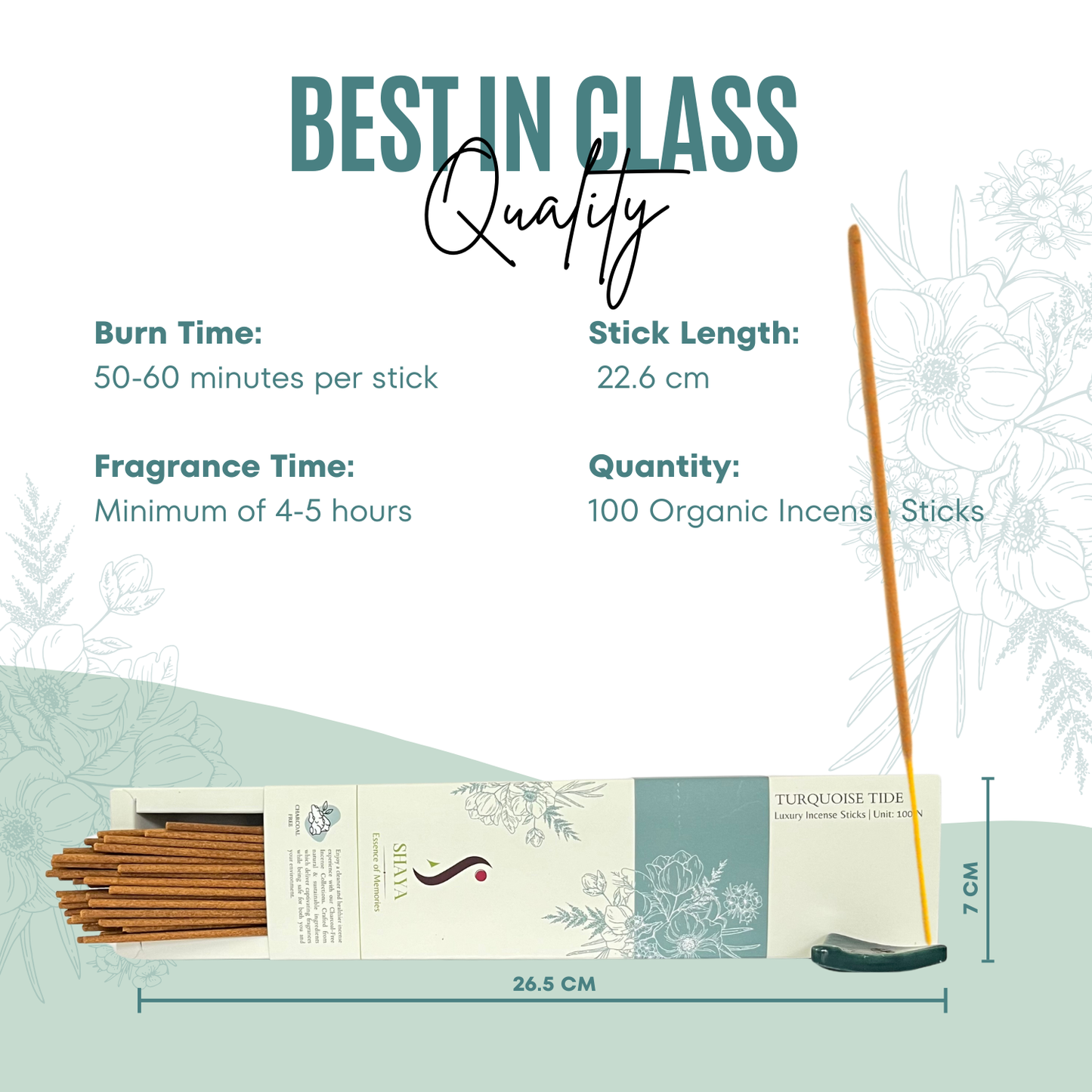 Turquoise Tide - Luxury Incense Sticks