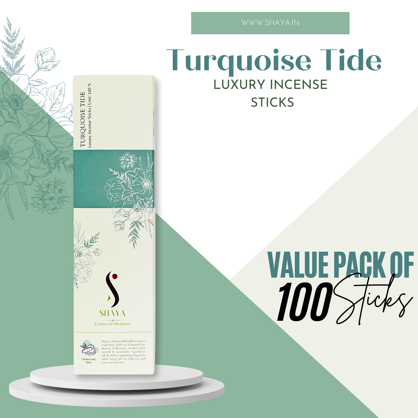 Turquoise Tide - Luxury Incense Sticks